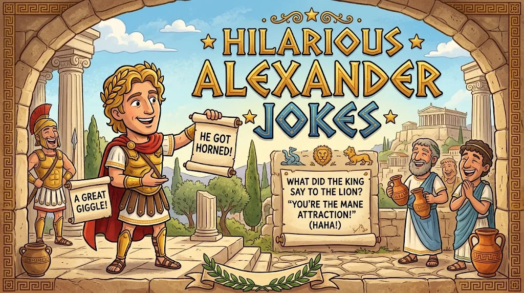 Hilarious Alexander Jokes Generator