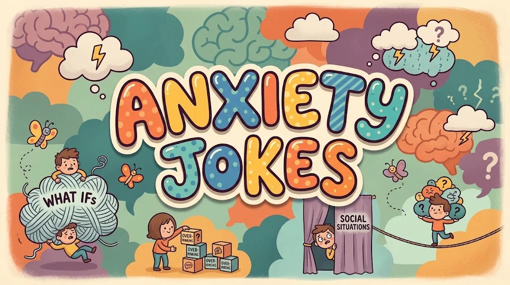 Hilarious Anxiety Jokes + Joke Generator