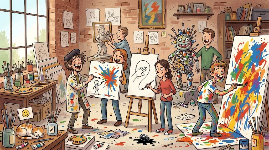 Hilarious Artist Jokes + Jokes Generator
