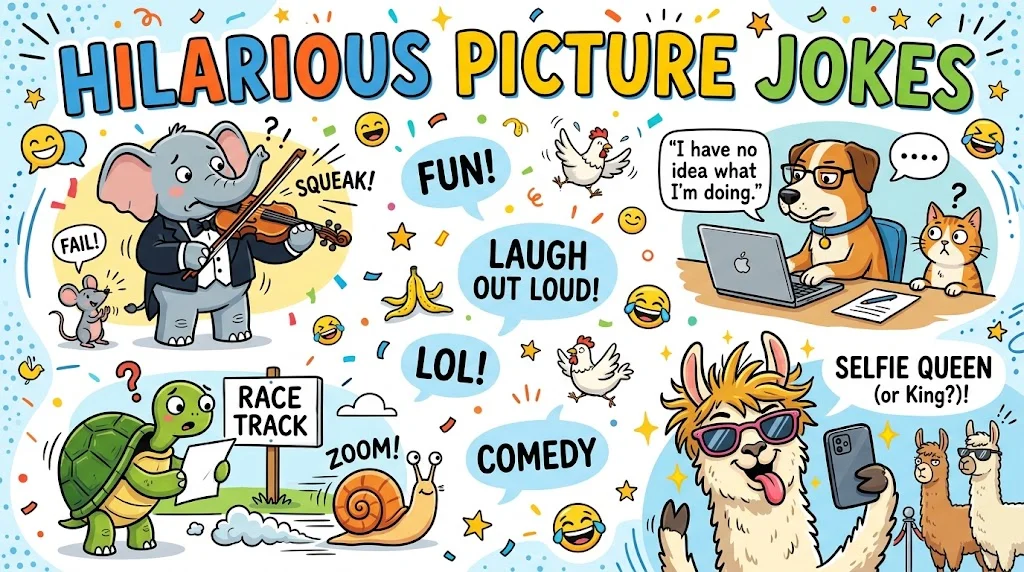 Hilarious Picture Jokes + Jokes Generator
