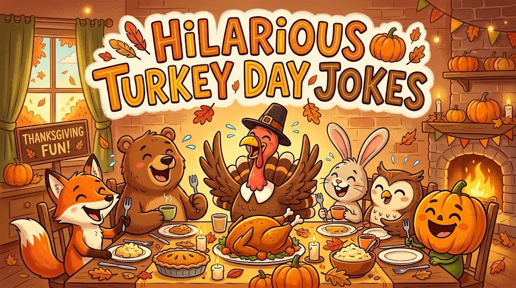 Hilarious Turkey Day Jokes + Generator