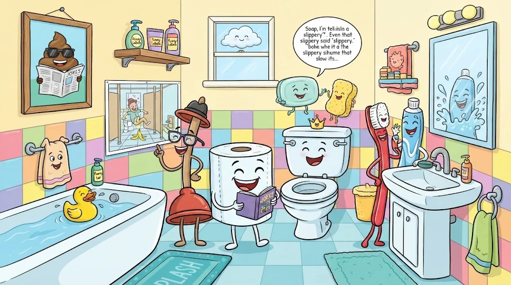 Hilarious Bathroom Jokes + Jokes Generator